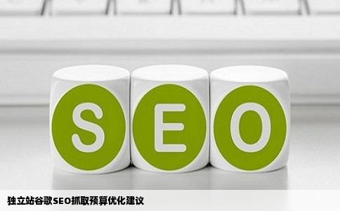 独立站谷歌SEO抓取预算优化建议