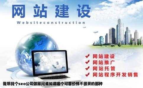 我想找个seo公司做顾问谁知道哪个可靠价格不很贵的那种