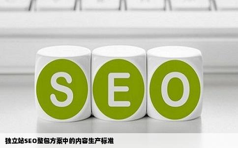 独立站SEO整包方案中的内容生产标准
