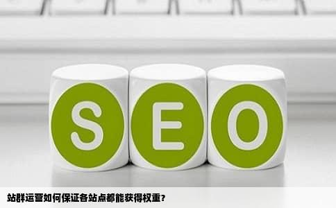 站群运营如何保证各站点都能获得权重？