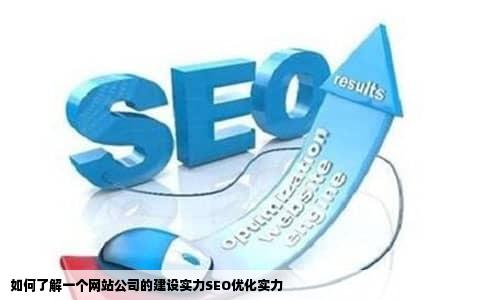 如何了解一个网站公司的建设实力SEO优化实力