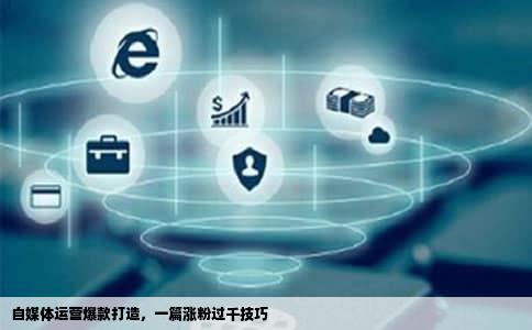 自媒体运营爆款打造，一篇涨粉过千技巧