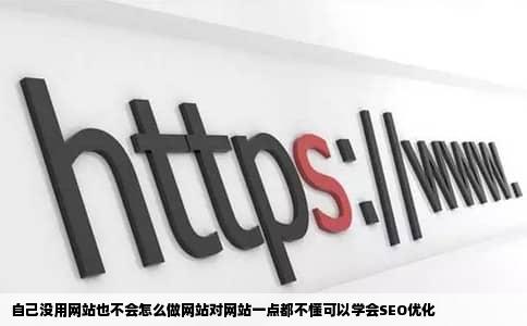 自己没用网站也不会怎么做网站对网站一点都不懂可以学会SEO优化