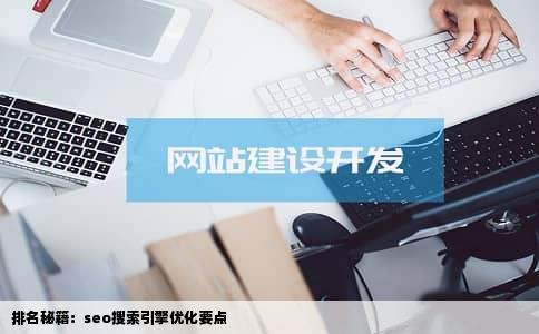 排名秘籍：seo搜索引擎优化要点