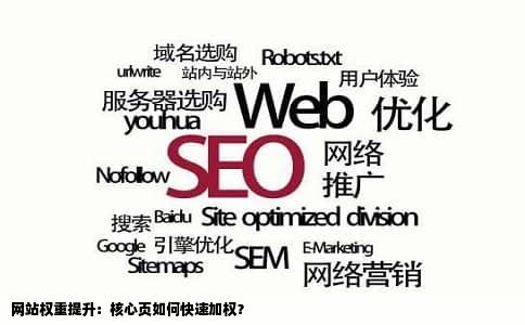 网站权重提升：核心页如何快速加权？