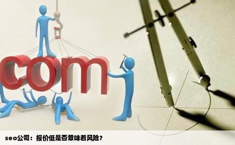 seo公司：报价低是否意味着风险？