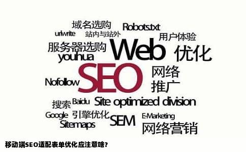 移动端SEO适配表单优化应注意啥？