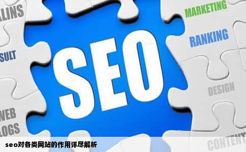 seo对各类网站的作用详尽解析