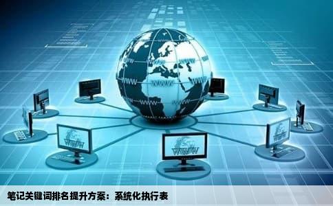 笔记关键词排名提升方案：系统化执行表