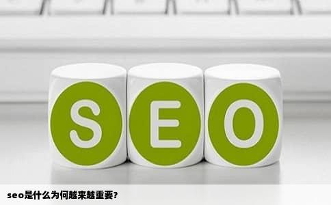 seo是什么为何越来越重要？