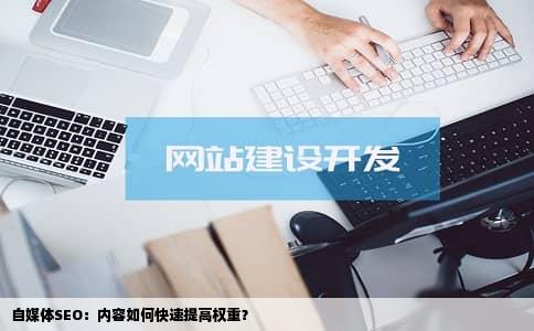 自媒体SEO：内容如何快速提高权重？