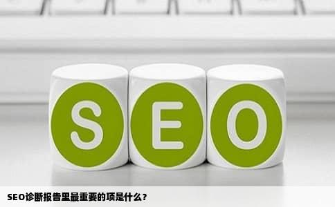 SEO诊断报告里最重要的项是什么？