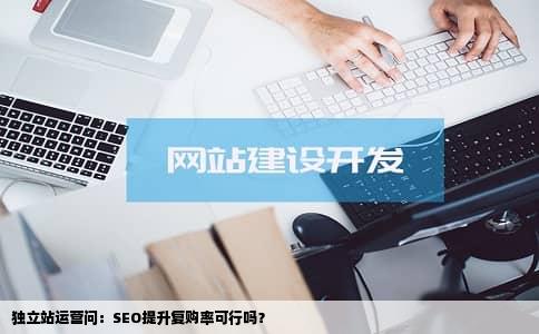 独立站运营问：SEO提升复购率可行吗？