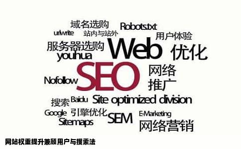 网站权重提升兼顾用户与搜索法